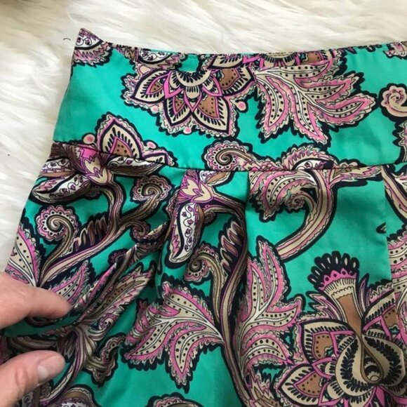Loft Paisley Shorts size 0 - Picture 2 of 8